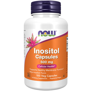 Now Inositol kapsler 500 mg Cellular Health kapsler til kognitive og humørsvingninger 100 kapsler 100 kapsler