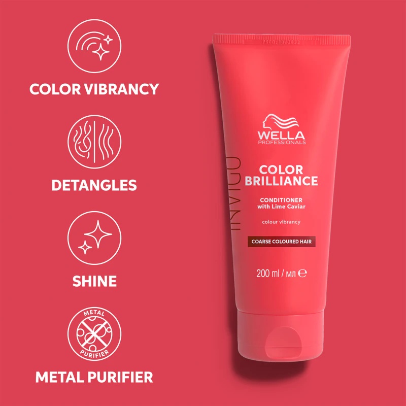 Wella Professionals Invigo Color Brilliance balzam za goste, grobe ali kodraste lase za barvane lase