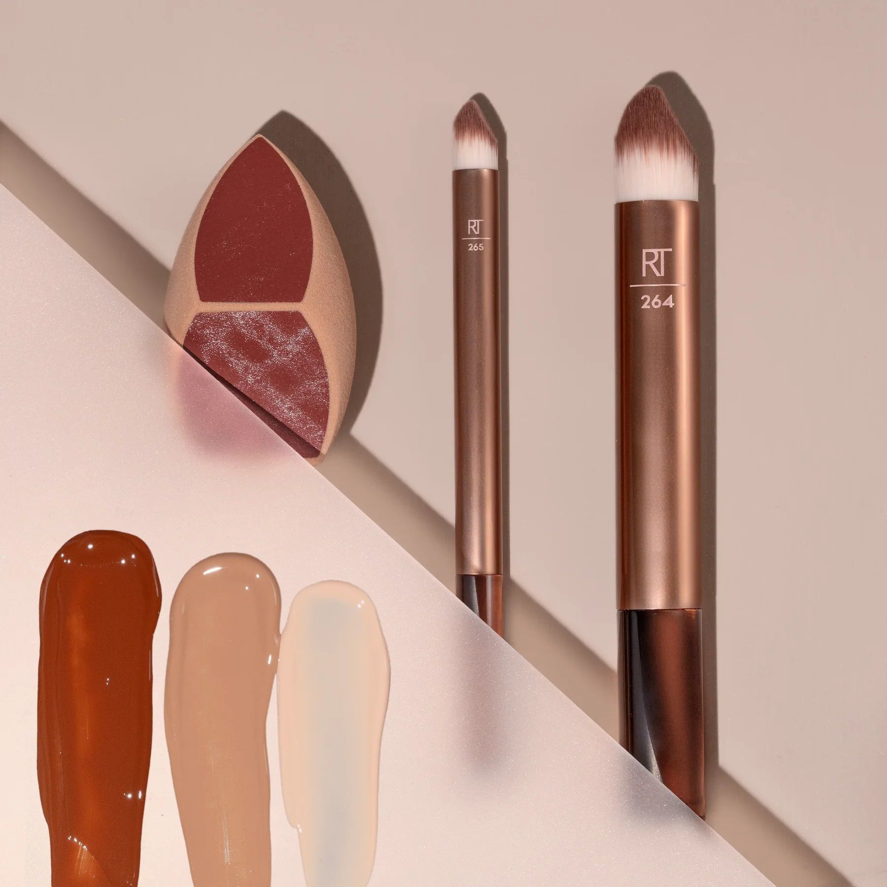 „Makeupsaver“ kempinių ir šepetėlių rinkinys Makiažo kempinės
