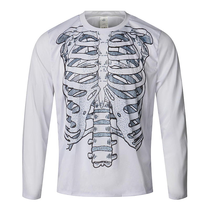Time 2 Change Halloween-skjorte størrelse XS-S skjelett
