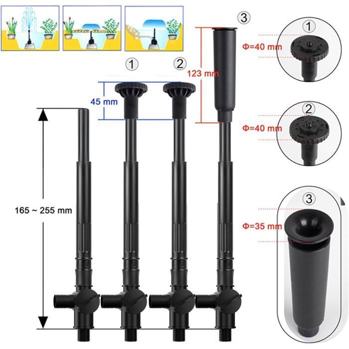 Pomp voor fontein, vijver, tuin 1000 l/u 22 W.