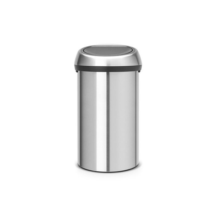 Cubo de basura táctil BRABANTIA - 60L - Acero mate
