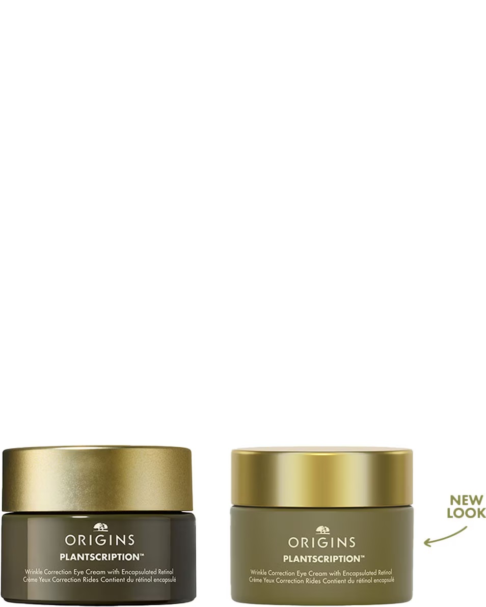 Κρέμα ματιών για τη διόρθωση των ρυτίδων ORIGINS PLANTSCRIPTION™ με ενσωματωμένη ρετινόλη