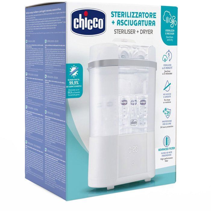 Stérilisateur biberon - CHICCO - Stérilise et sèche - 2 en 1