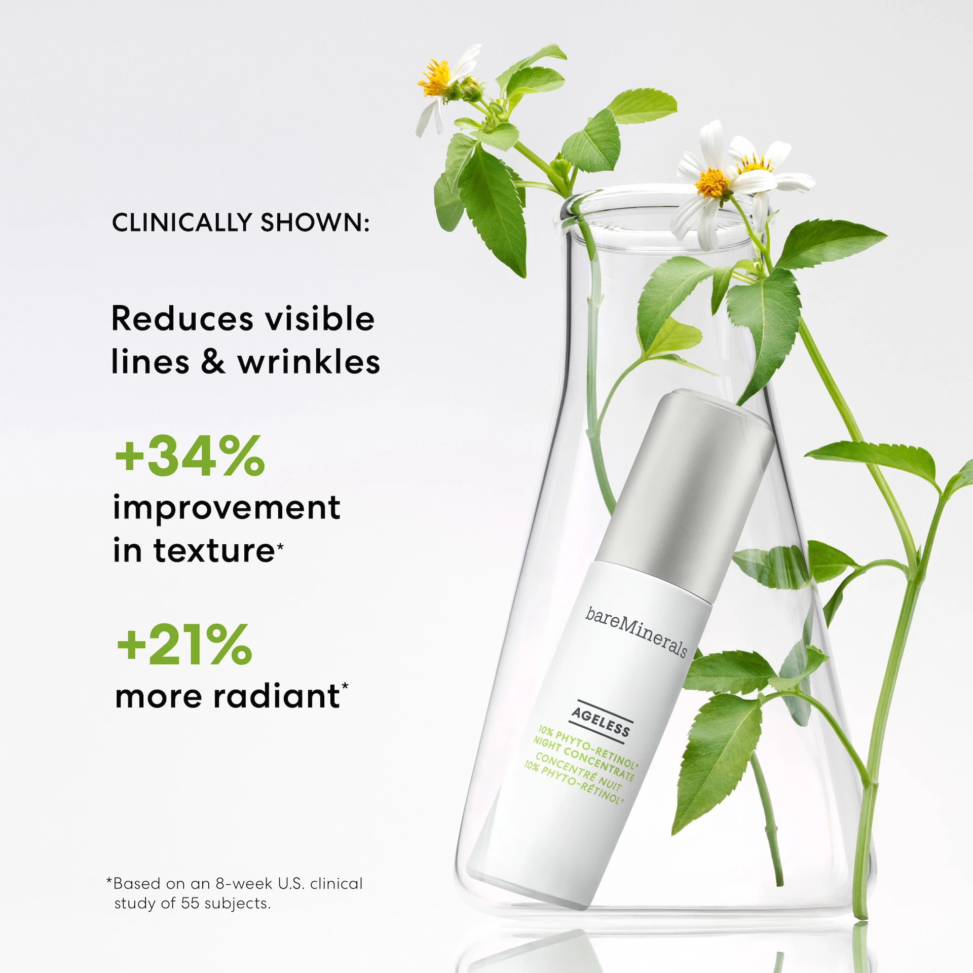 Ageless 10% Phyt-Retinol noćni koncentrat 30 ml - bareMinerals