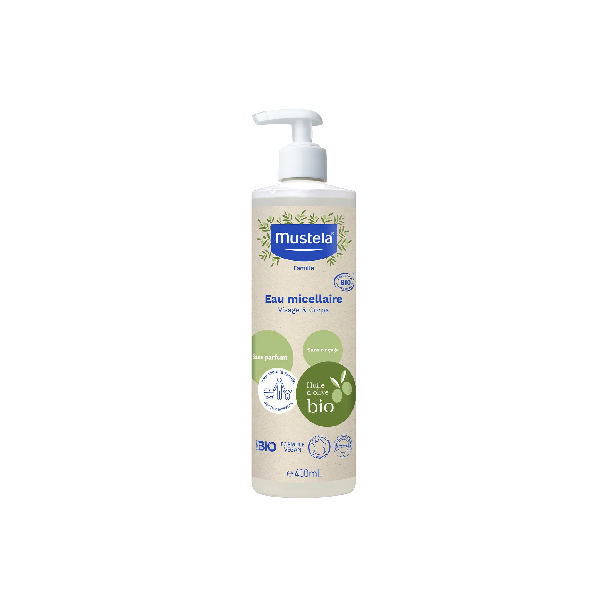 Family BIO ACQUA MICELLARE BIO - Acqua detergente viso, Trattamento Bebè, Prodotti per Bambini