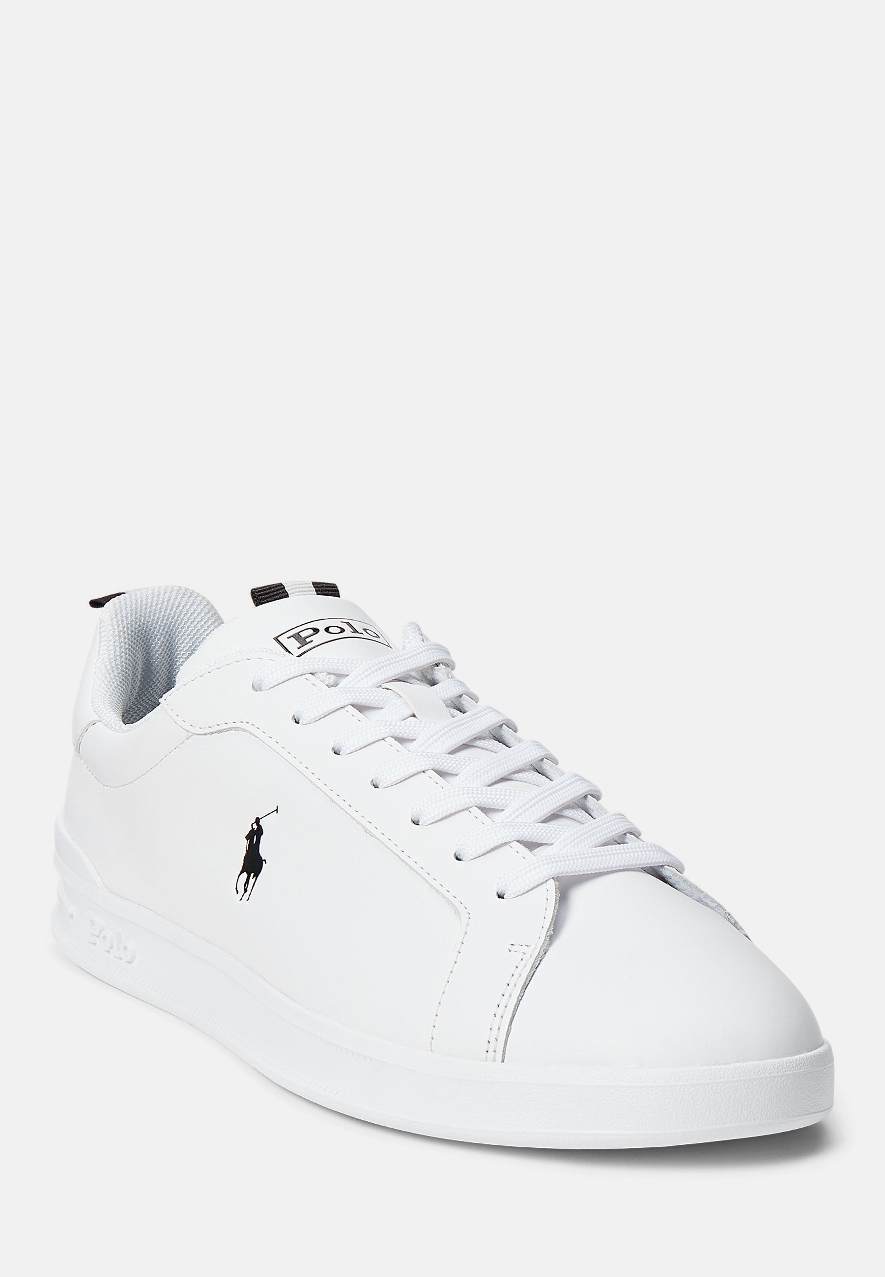 Polo Ralph Lauren HERITAGE COURT II leren sneakers - Sneakers - wit/zwart