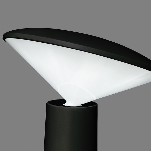 Επαναφορτιζόμενη επιτραπέζια λάμπα LED Pinto, μαύρη