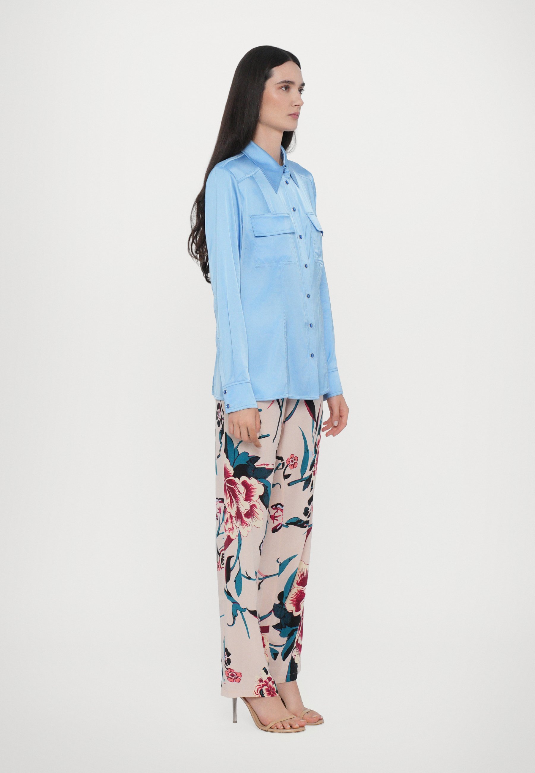 Diane von Furstenberg TONI - Blouse met knoopsluiting - blauw