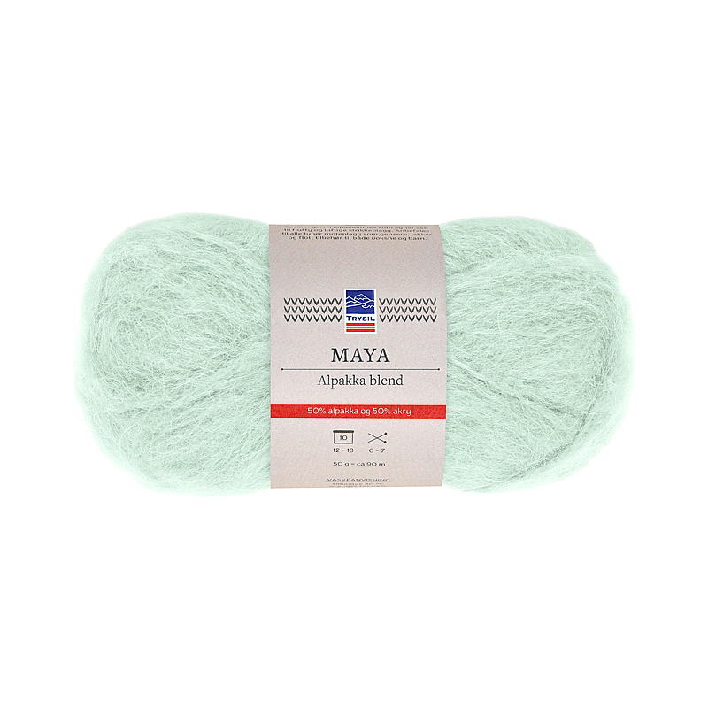 Trysil Maya alpaca blandingsgarn mintgrøn