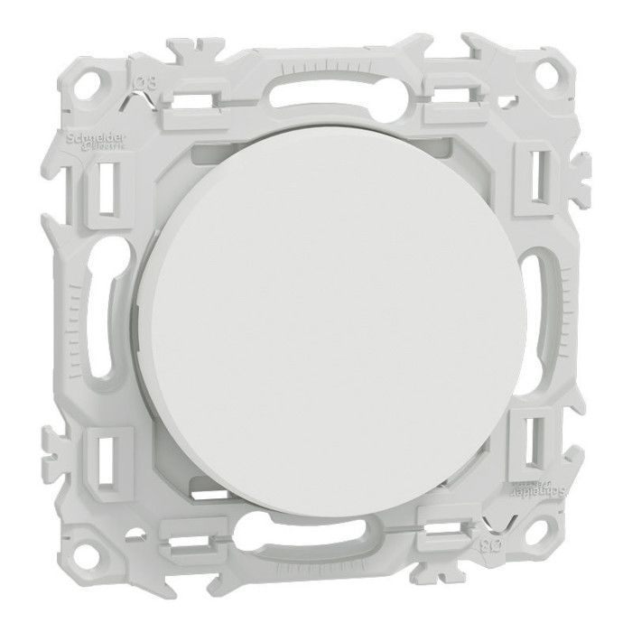 Interruptor de duas vias - Schneider - Odace - Branco - Multifuncional - LED iluminado