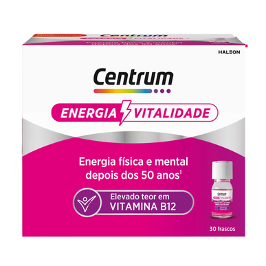 Centrum Energija in vitalnost 50 Prehransko dopolnilo za fizično in duševno utrujenost, 30 stekleničk.