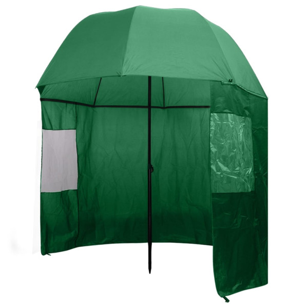 Parasol wędkarski Zielony 300 x 240 cm vidaXL