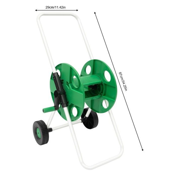 Carrete para manguera de jardín de 1/2