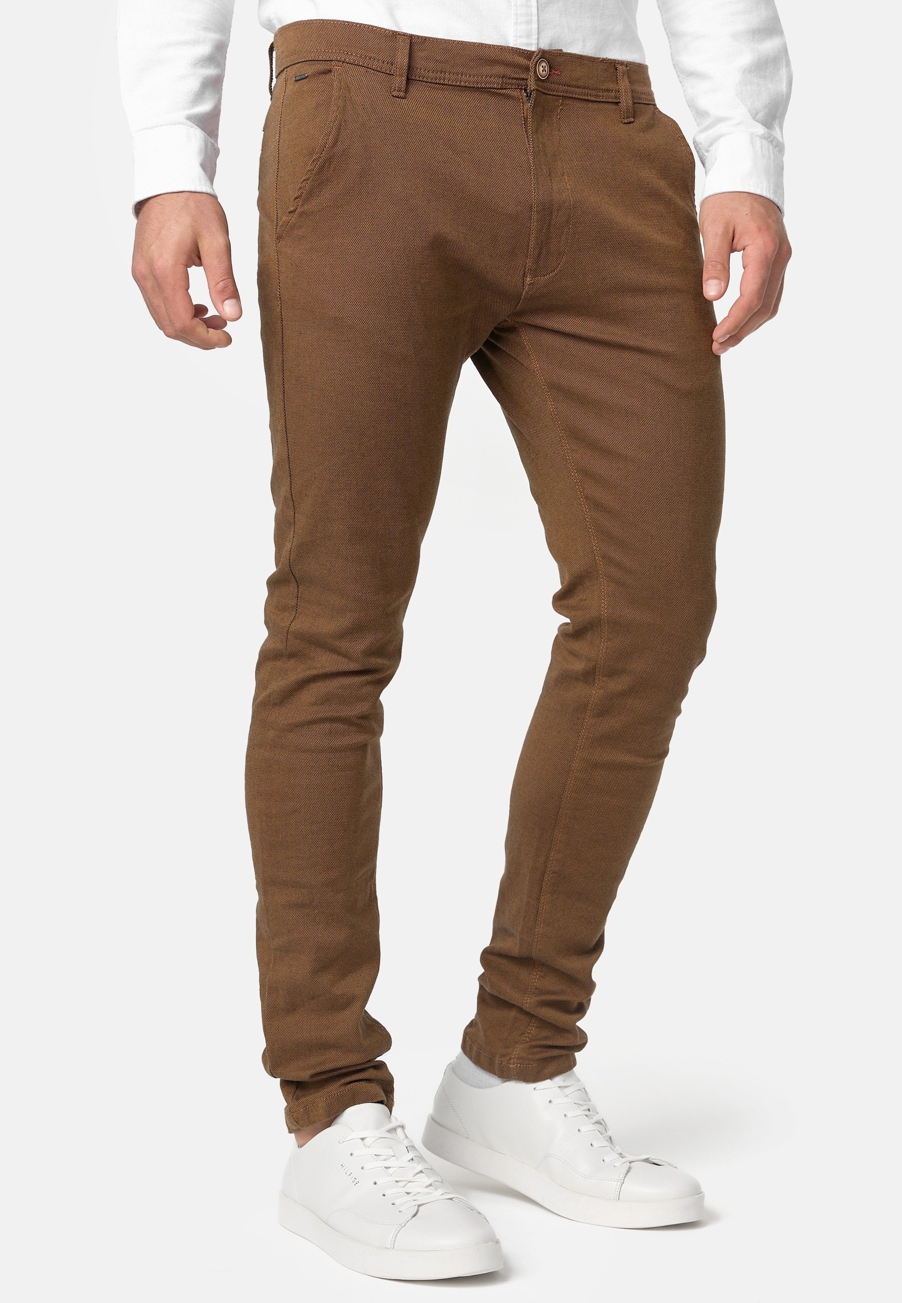 INDICODE JEANS Chino's - gemêleerd bruin