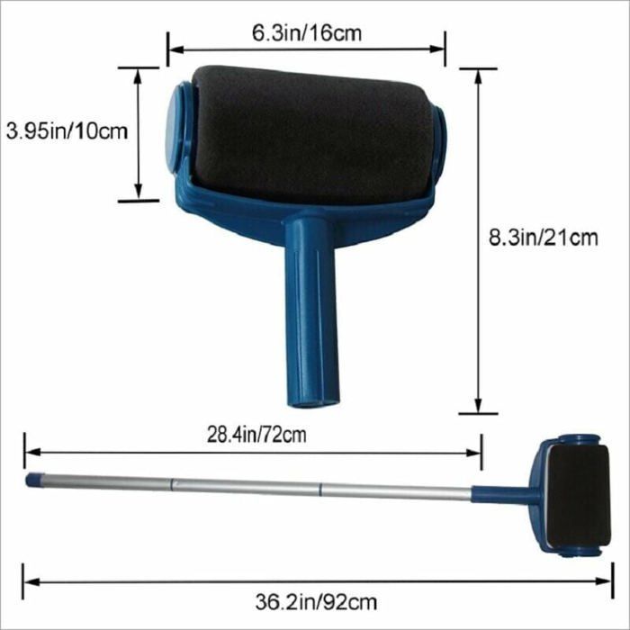 Paint Roller Kit de 6 outils de peintureavec rservoir intgrsystme anti-gouttes et anti-salissurefacile util BRUMISATEUR D'EXTERIEUR