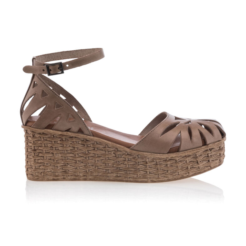 Brune sandaler / sko med åpen tå til dame