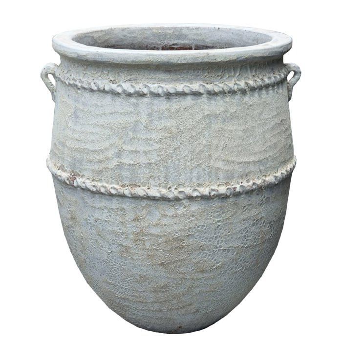 PTMD Pot de fleurs Tony - 60x60x72 cm - Céramique - Gris