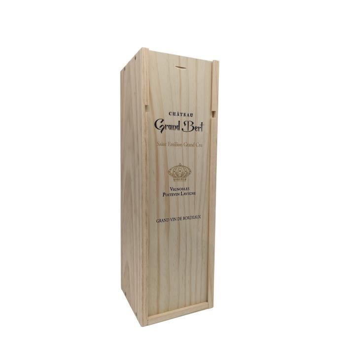 Coffret Cadeau 1 Magnum - Château Grand Bert AOC Saint Emilion Grand Cru