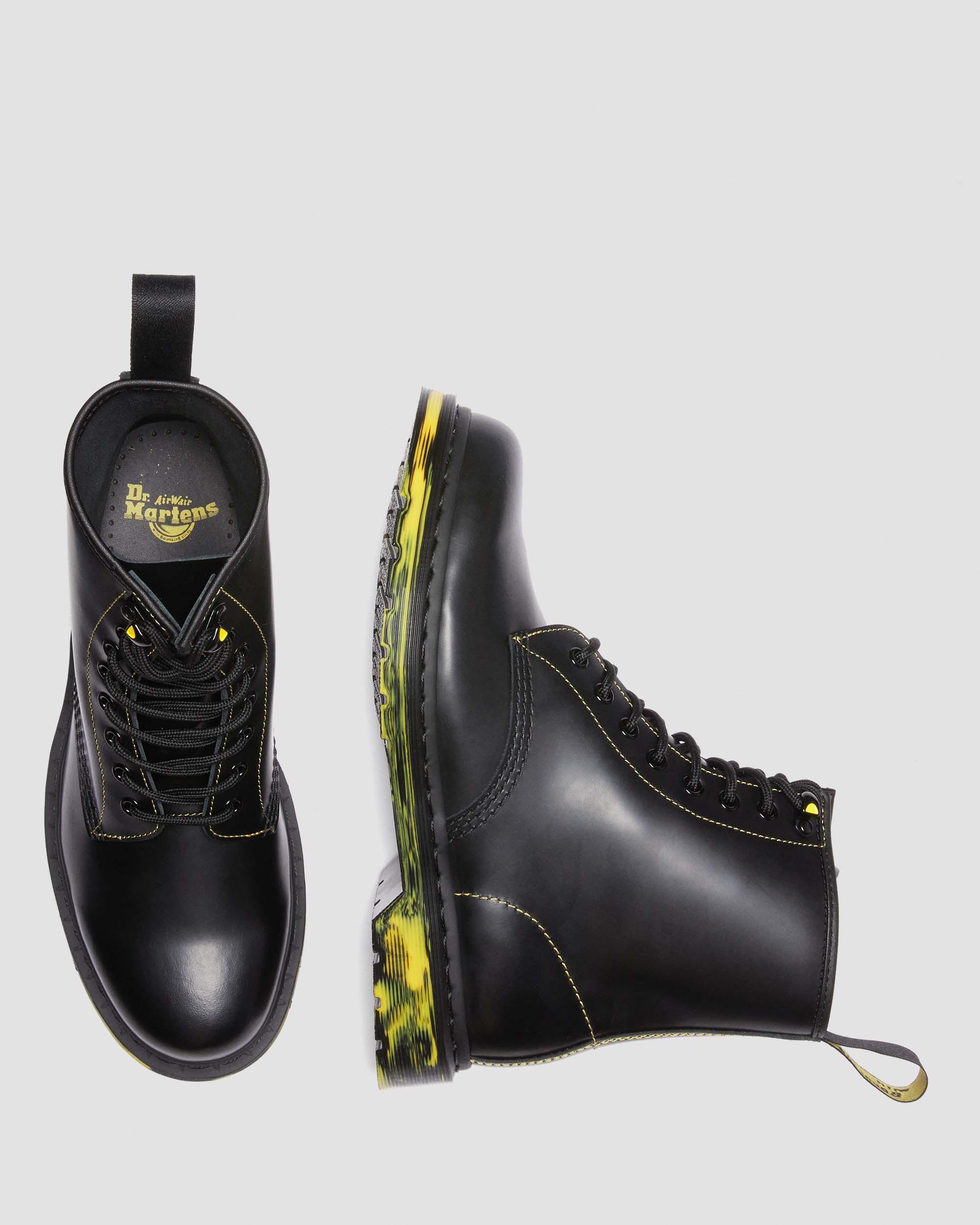 1460 Marbled Sole Smooth Leather Lace Up Boots