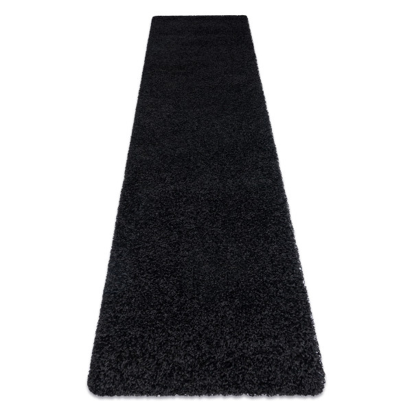 Dywan, Chodnik SOFFI shaggy 5cm czarny - do 60x200 cm