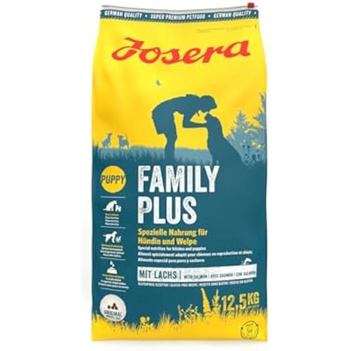 Alimento para perros - JOSERA - Family Plus - 12,5 kg - Salmón y pollo - Cachorros y perras preñadas/lactantes