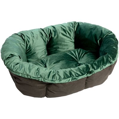 Ferplast vihreä samettinen sohvanpäällinen Siesta Deluxe -koirakoriin