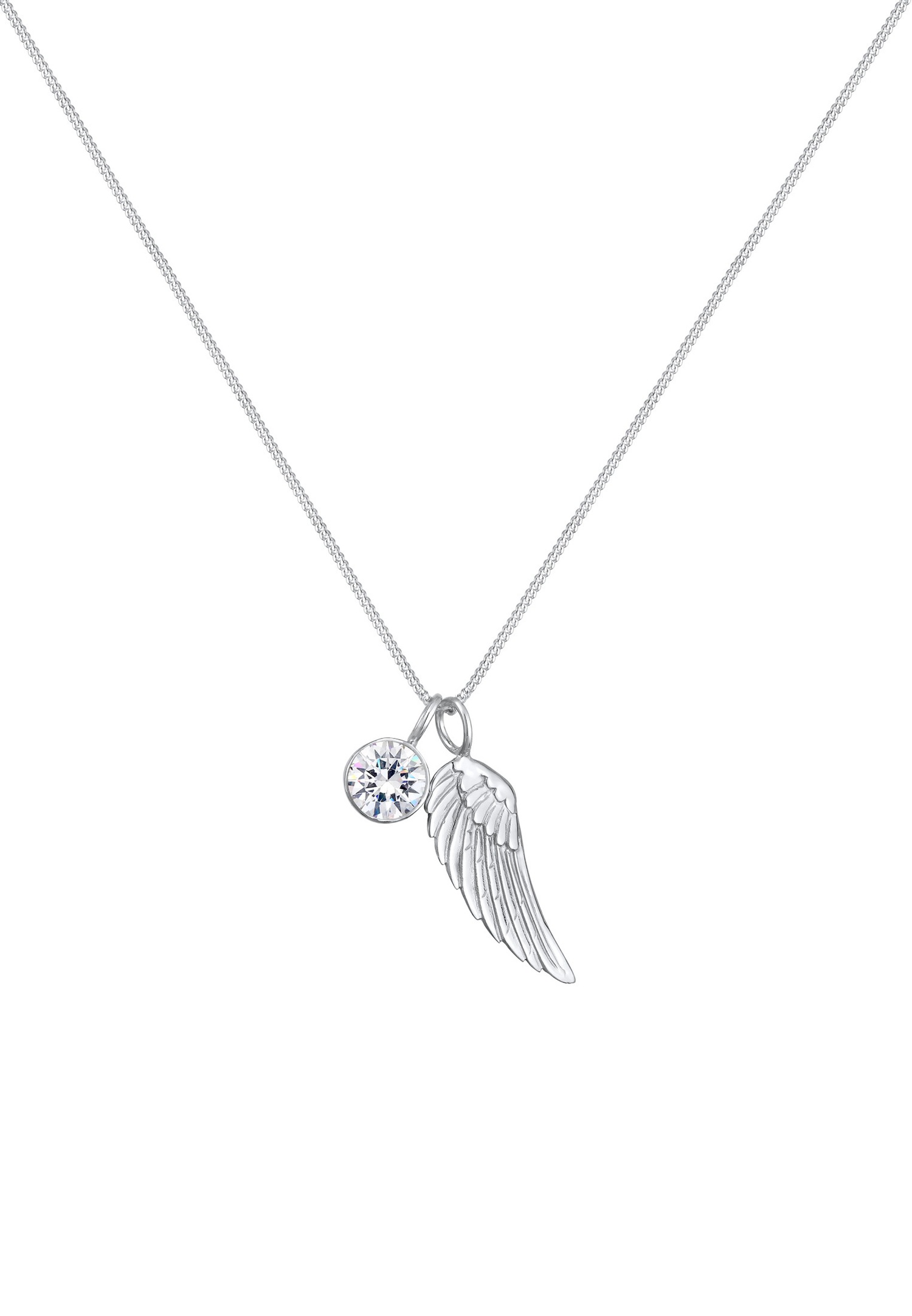 Elli Femmes ailes étincelantes avec cristaux en argent sterling 925