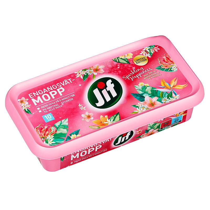 Jif Engångsmopp 10-pack Jif Sparkling Happiness