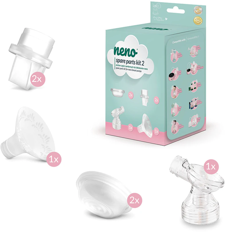 Kit de peças de reposição NENO Neno 2 - Kit com 2 peças de reposição para bombas de extração de leite.