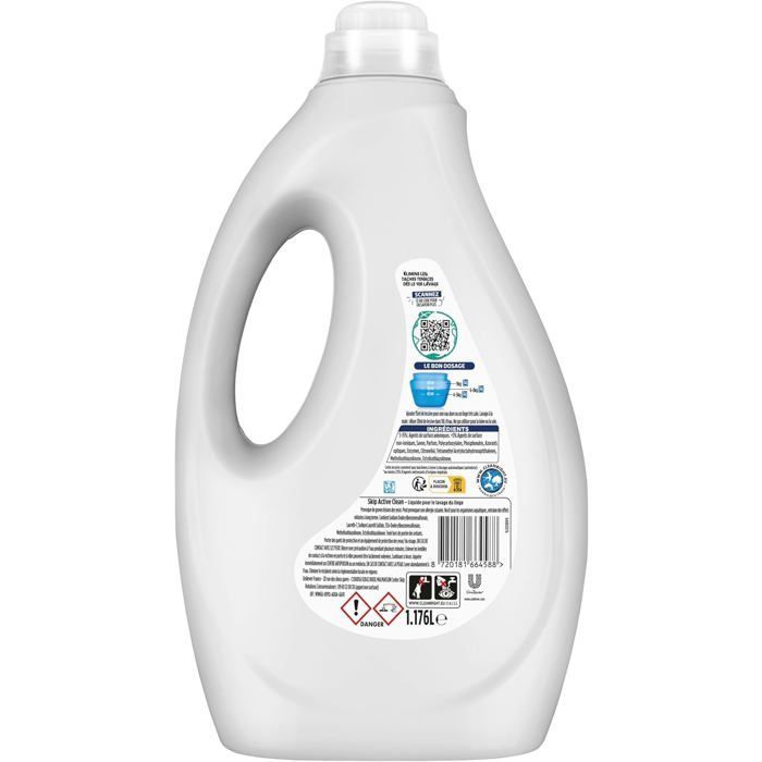 Active Clean flydende vaskemiddel - Upåklagelig renlighed - Langvarig friskhed - Fjerner pletter, samtidig med at det respekterer tekstilerne - 28 vaske