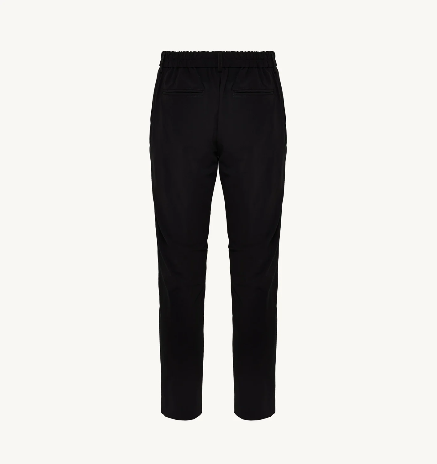 PANTALONI DE GOLF NEGRI CU BRINDURI CONTRASTANTE
