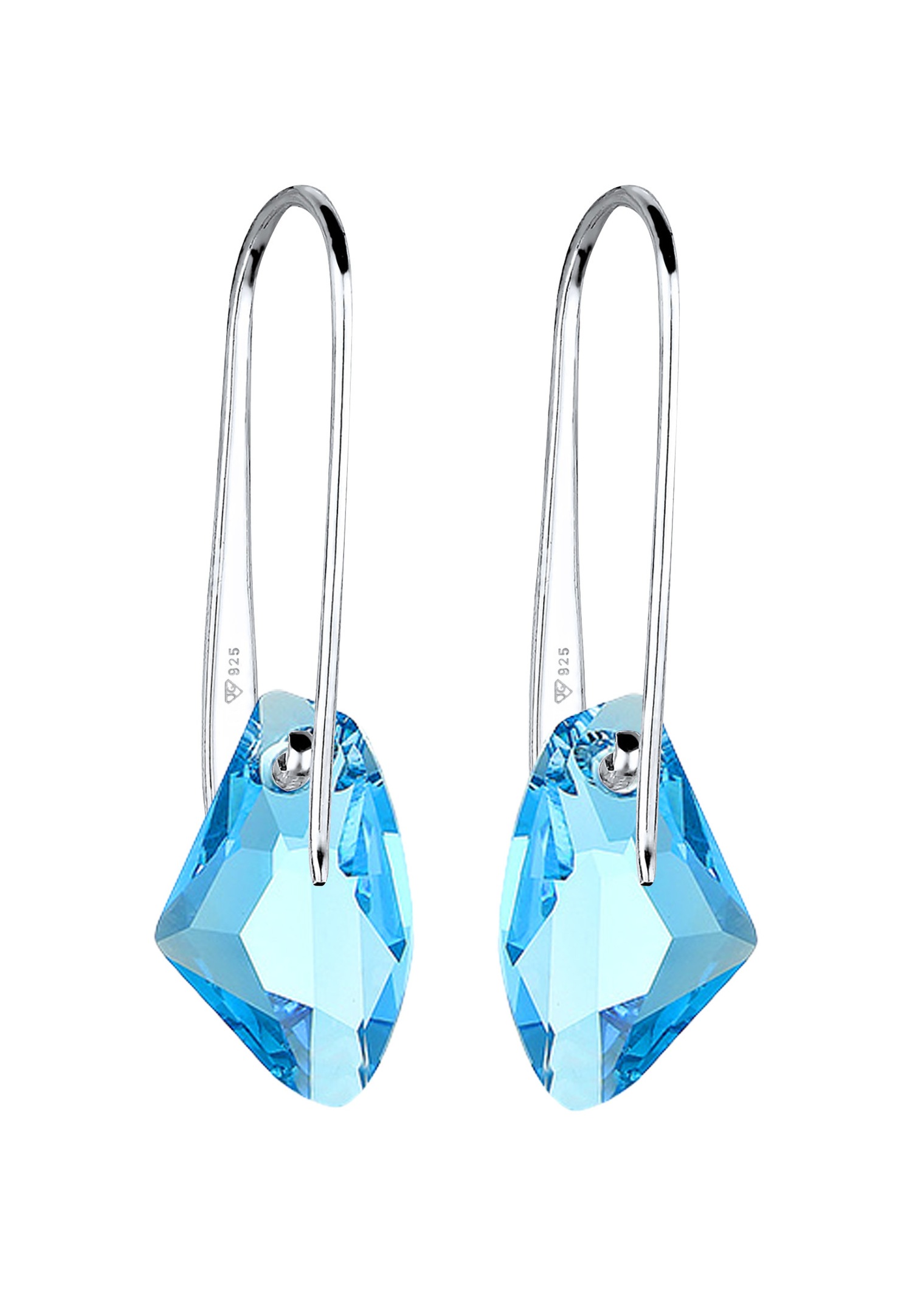 Elli Femmes aigue-marine avec cristaux en argent sterling 925