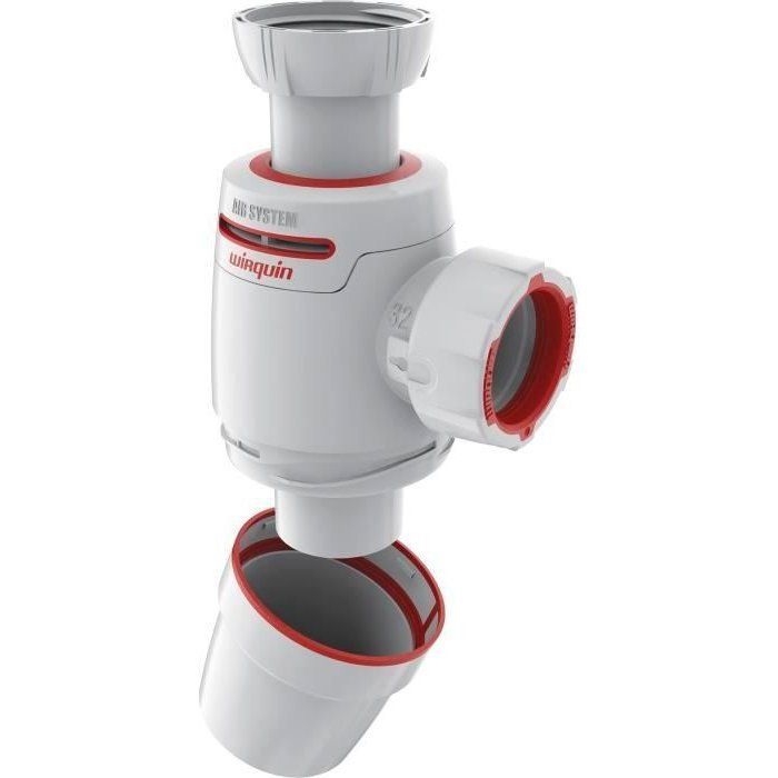 NEO AIR wastafelsifon met overgoten bi-injectieafdichtingen D32 - WIRQUIN - 30722148