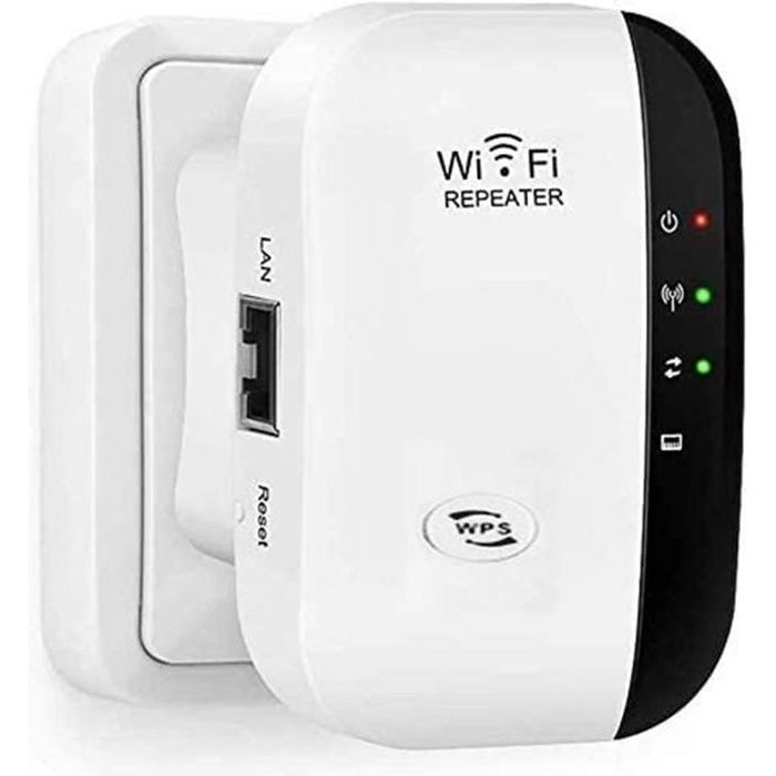 Amplificateur WiFi Repeteur - sans fil WiFi extender - Booster de signal  - Antennes Intégrées - 300M WLAN 802.11n/g/b