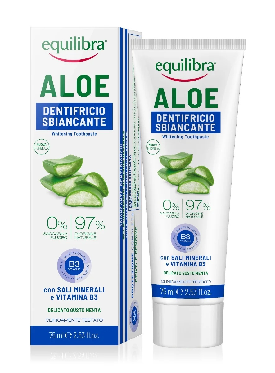 BALANCE Creme dental clareador Balance Aloe 75ml com mentol