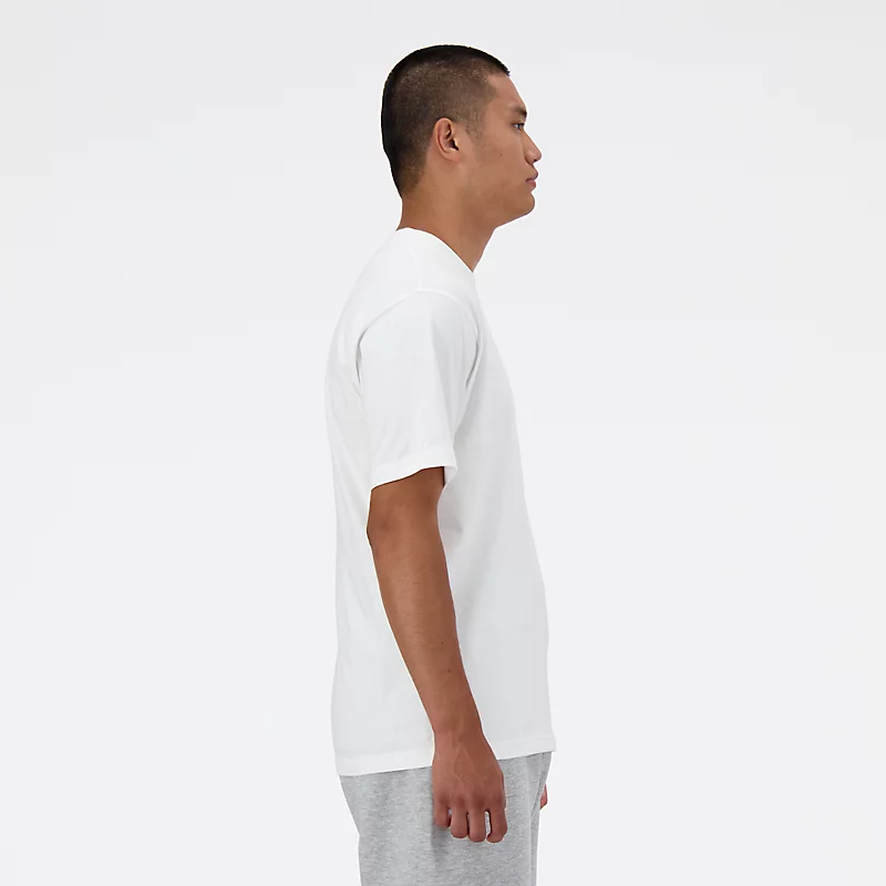 Tricou grafic pentru bărbați Iconic Collegiate - ALB