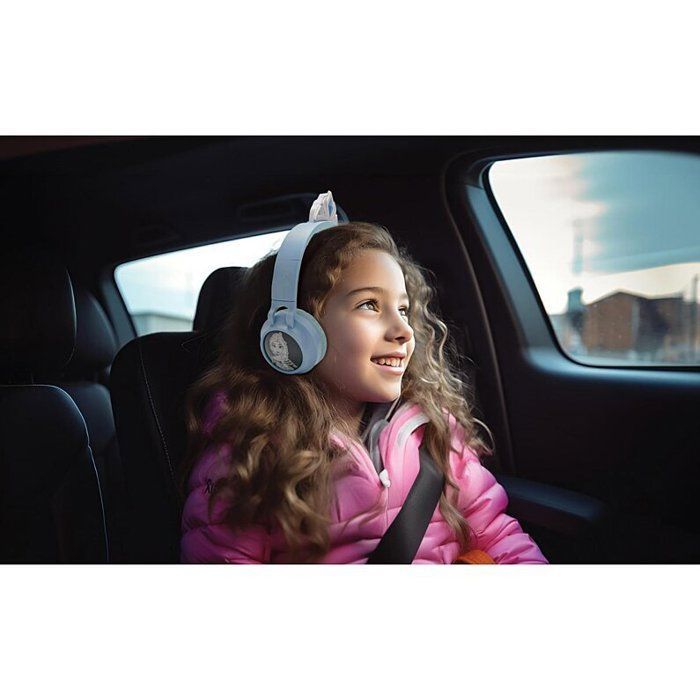 LEXIBOOK - Frozen-teemaiset kokoontaitettavat Bluetooth®- ja langalliset kuulokkeet, joissa on valot ja äänenvoimakkuuden rajoitin