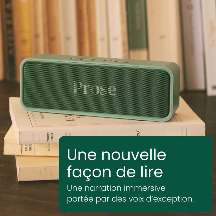 Lettore di audiolibri in prosa - semplice e senza schermo - 16 GB - ampio catalogo di libri da ascoltare