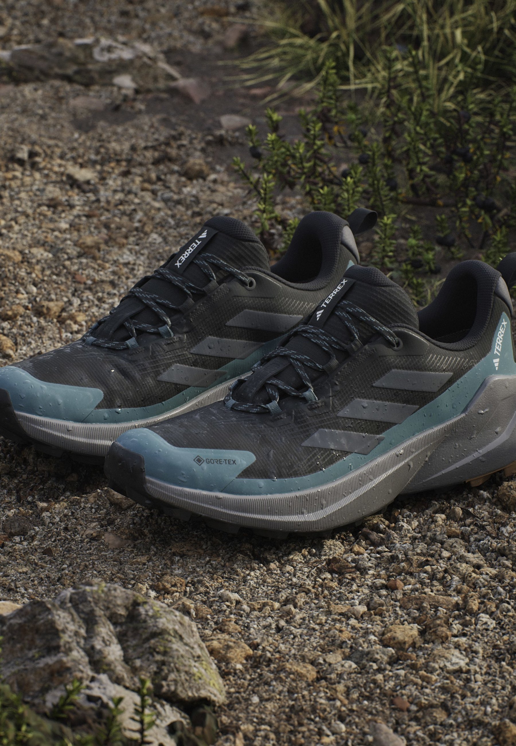 Adidas Terrex TRAILMAKER 2 GTX - Chaussures d'escalade - Noir, gris, bleu sarcelle (occasion)