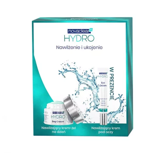 Novaclear Hydro nawilżenie i ukojenie zestaw krem na dzień 50 ml   krem pod oczy 15 ml