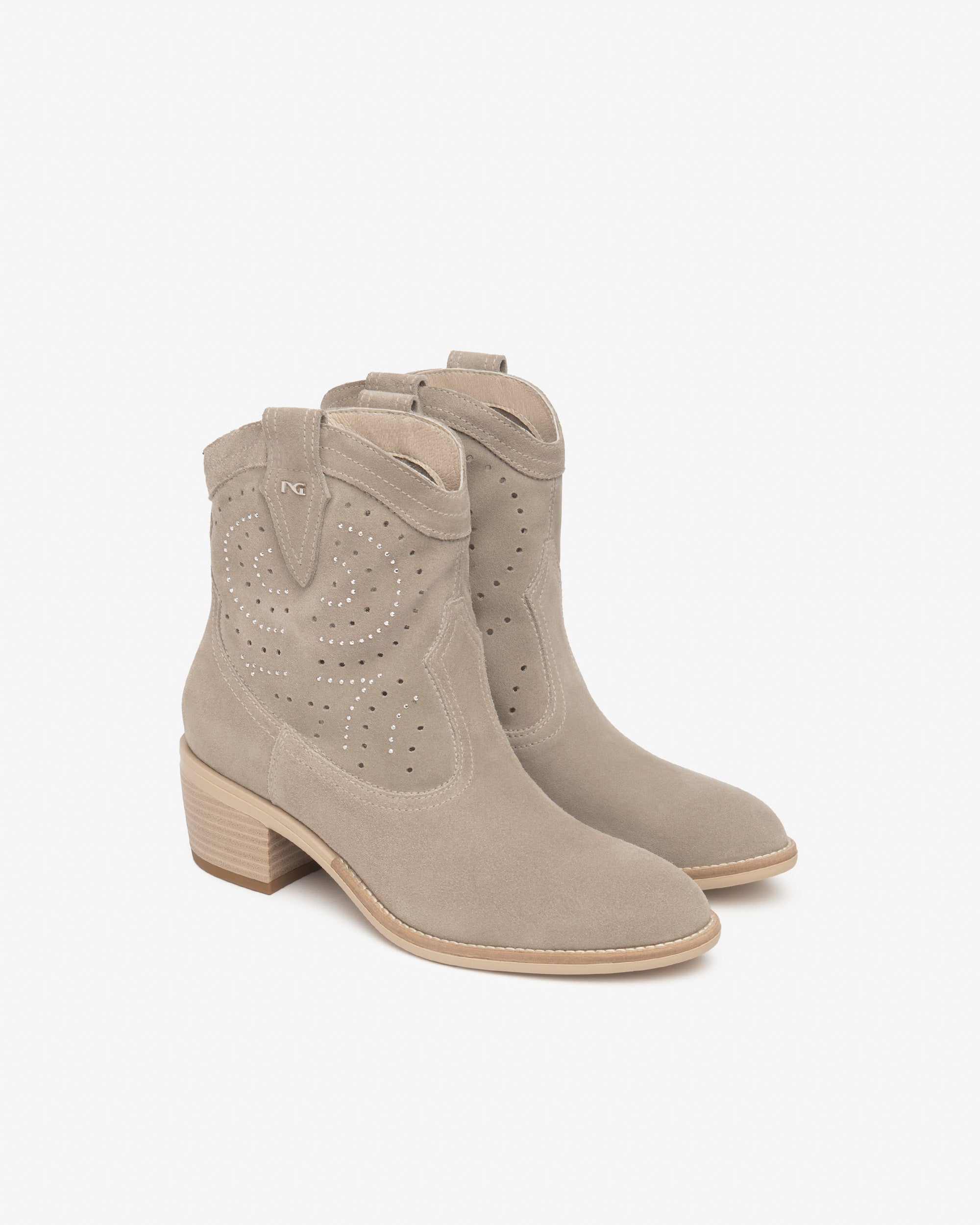  Damen-Wildlederstiefeletten