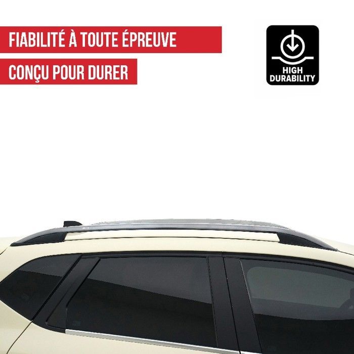 Turtle Crown Roof Rails Cross Rail Set for Ford B-Max B232 2012-2017 (MPV) Silver