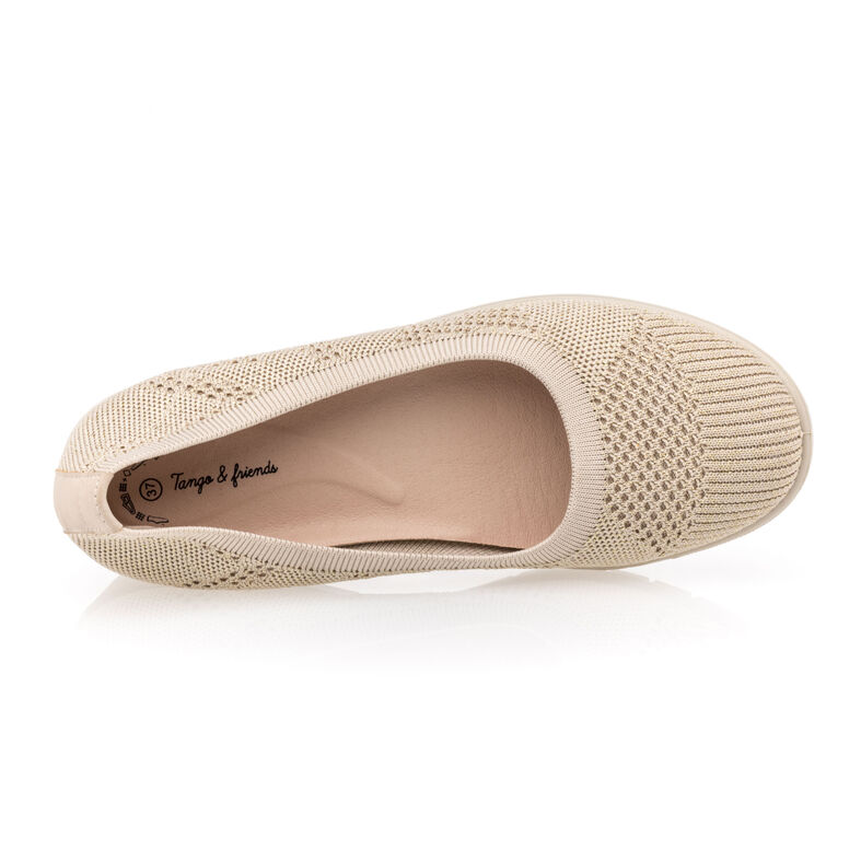 Damskie buty komfortowe beżowe