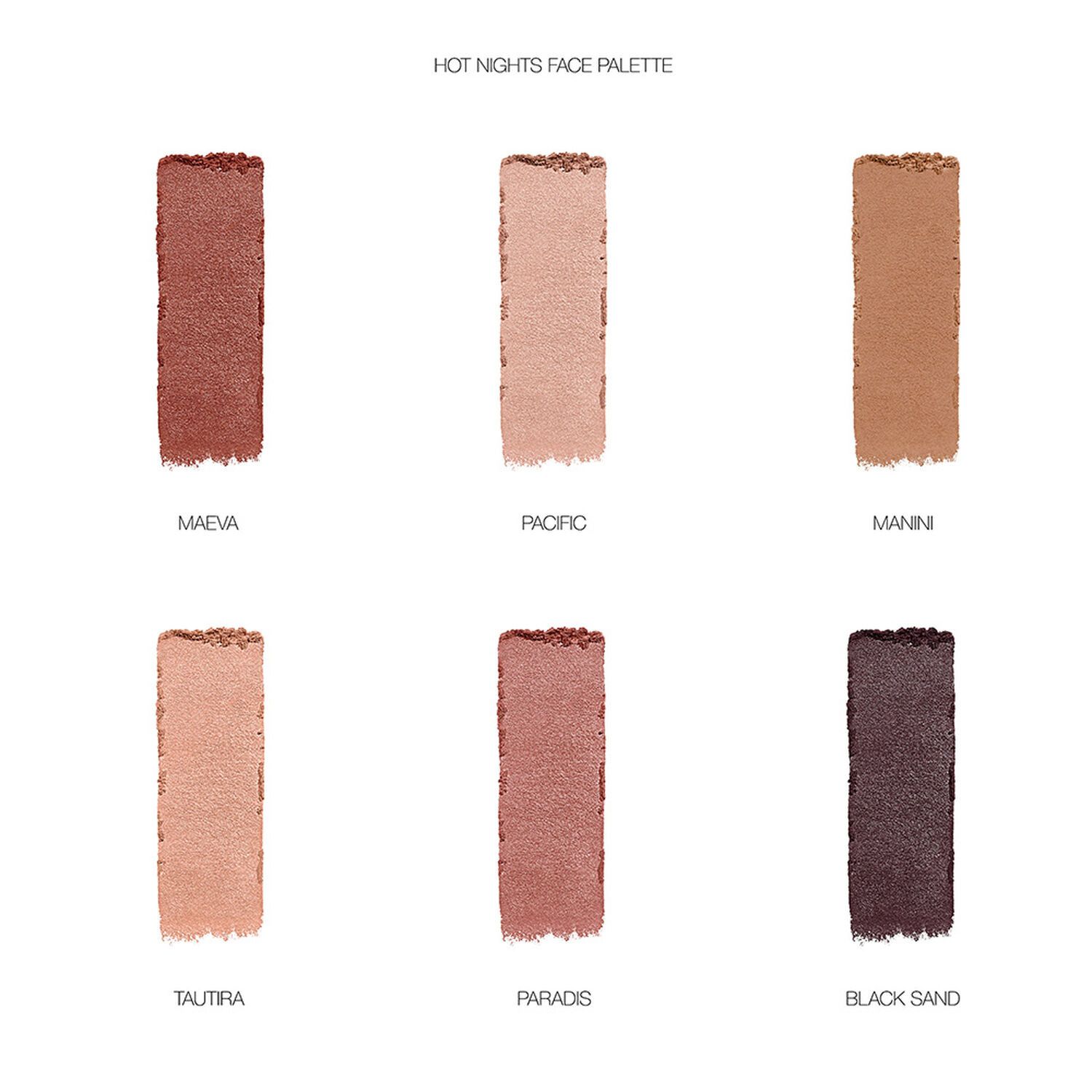 Paleta na tvár Hot Nights Luxusné bronzery