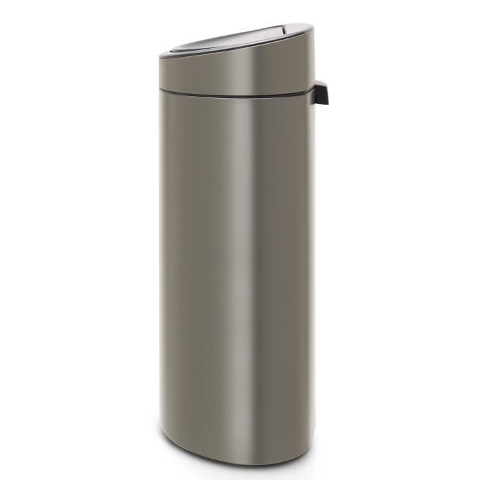 Lixeira BRABANTIA Touch - 40L - Platina
