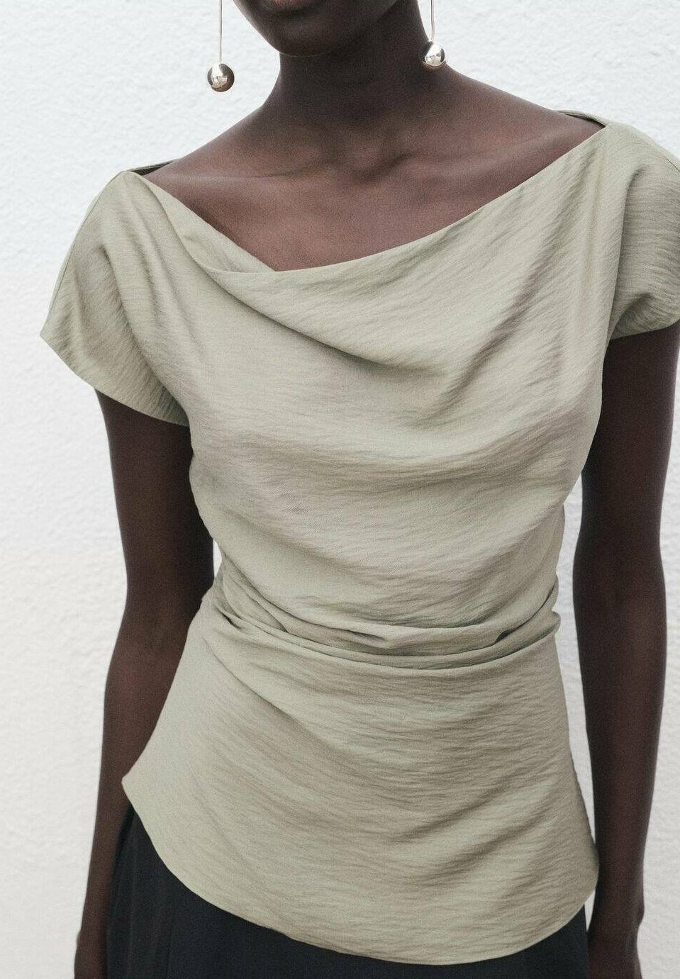 Mango Blouse - lichtgroen