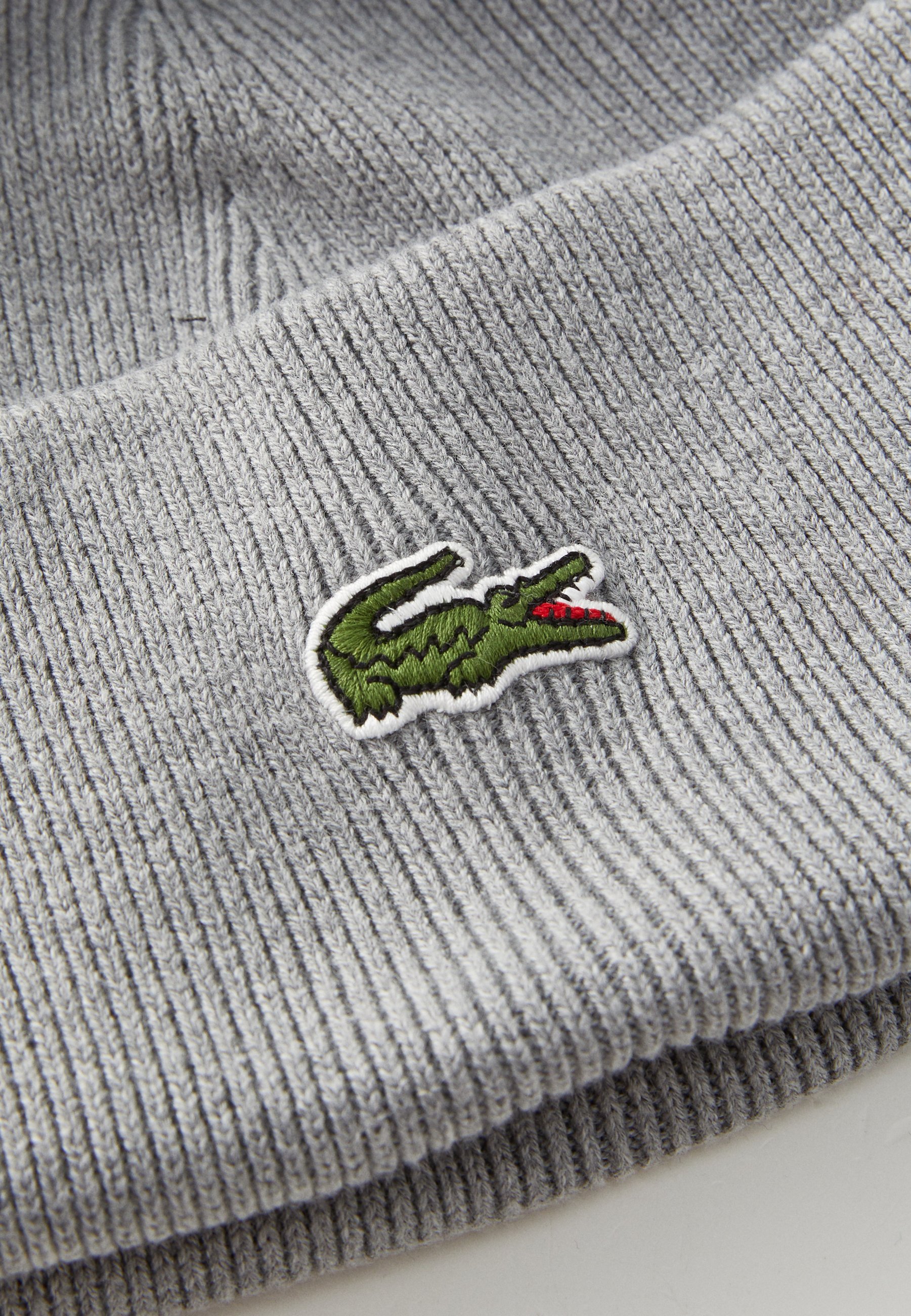 Lacoste muts unisex - Beanie - lichtgrijs