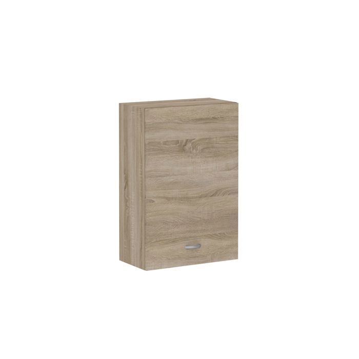Cuisine complète L 180cm 5 éléments couleur chêne sonoma plan de travail inclus Mila
