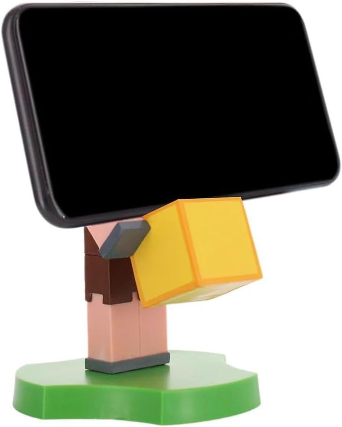 Figurine Minecraft Piglin - EXQUISITE GAMING - Cable Guys - Support écouteurs, smartphone ou petit accessoire - 11 cm